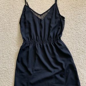 Forever 21 black dress with lace detail